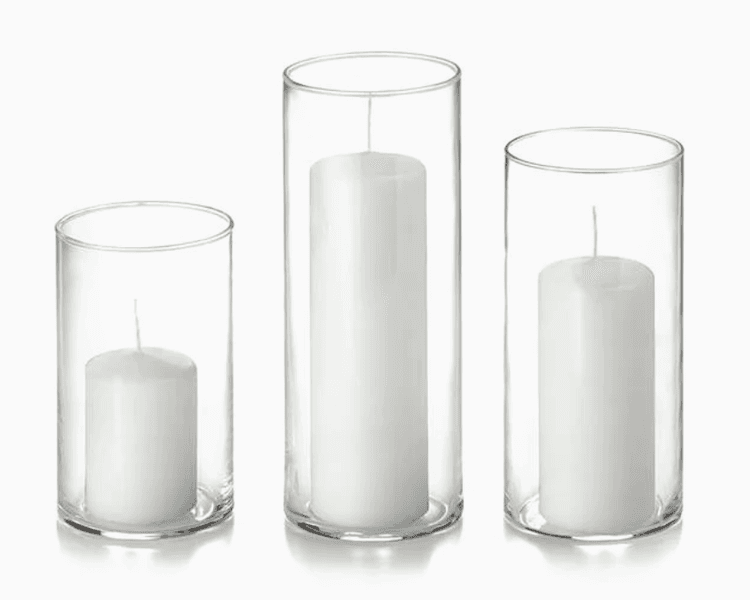 Bundle of Candles, Cylinder Vases, Lanterns 1