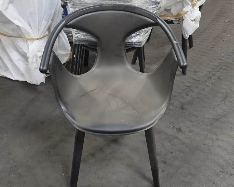Modern Black Plastic Chair 1